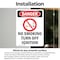 Signmission No Smoking Turn Off Ignition Danger Sign, Vinyl Decal, 5in W x 7in L, 2PK OS-2PACK-DS-D-57-V-1490 - alternate 6